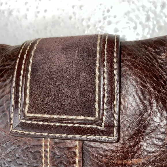 VTG COACH BOHO 90 Y2k Leather & Suede Brown Soho flap 10479  VERY RARE Bag - Picture 10 of 13